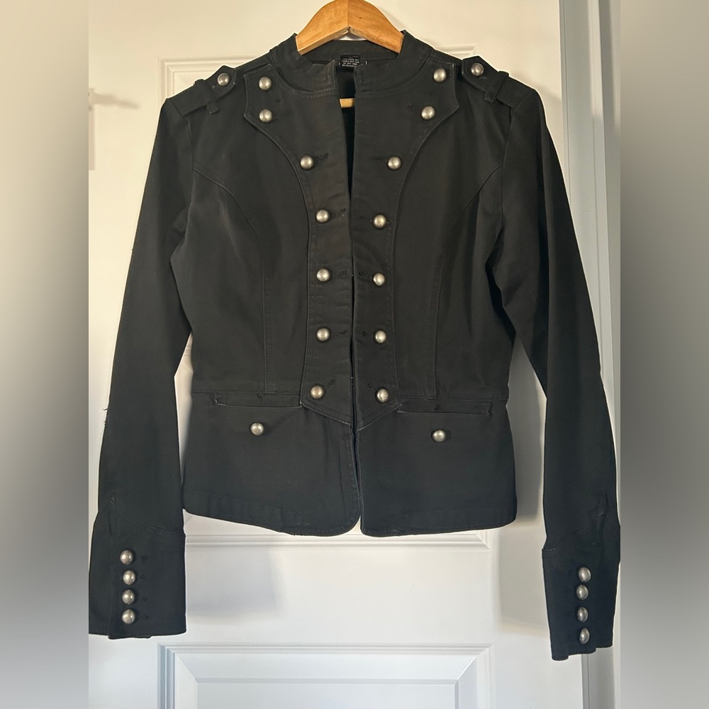 Vintage Rue21 Black Denim Jacket